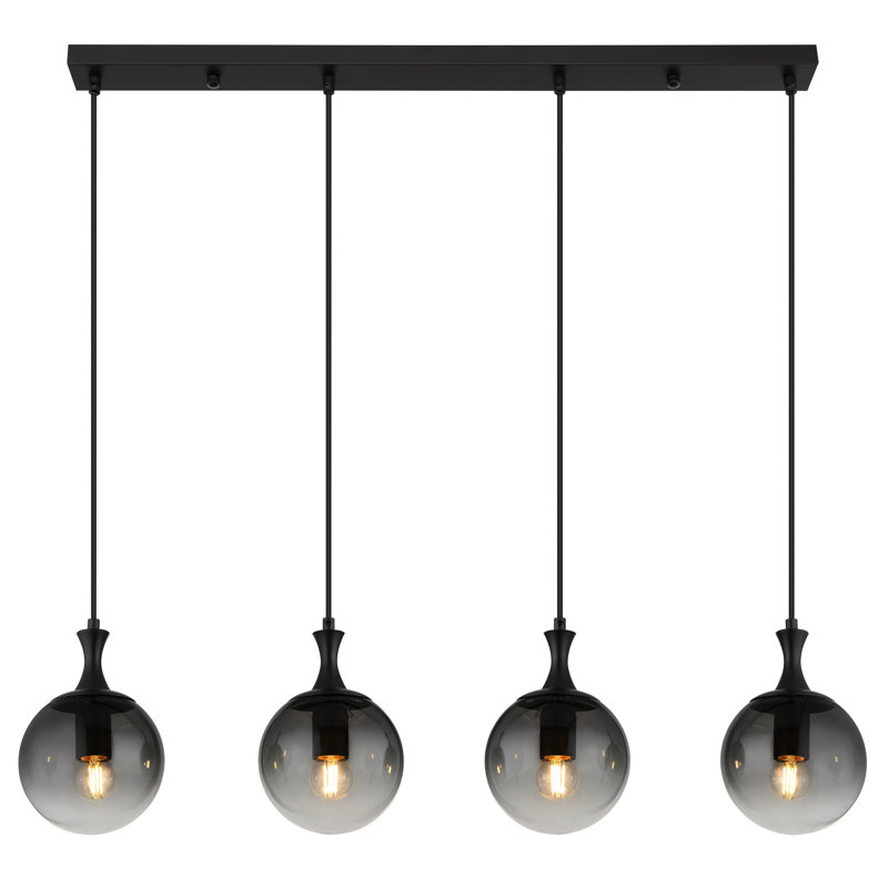 Laurium 4 - Light Matte Black Pendant