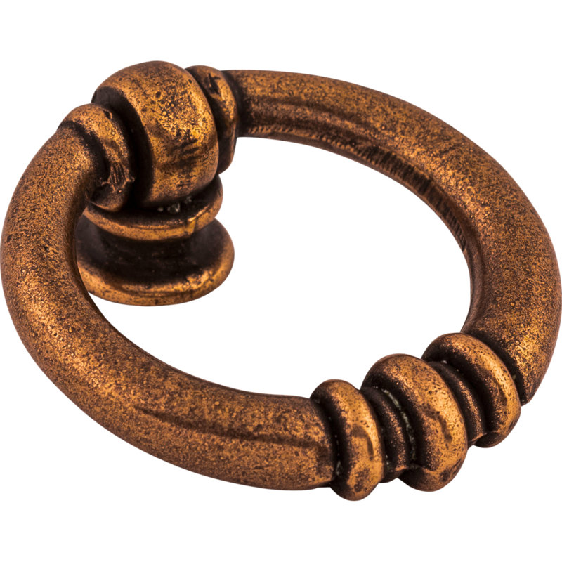 Newton Ring 1 5/8" Length Round Knob, Old English Copper