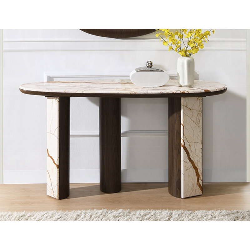 Haidar Console Table W/marble Top