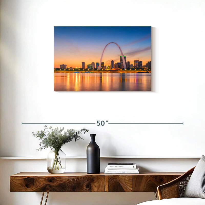 Nicci St. Louis Sunset Skyline, 20" H x 30" W