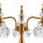 3‑Light Antique Brass Table Lamp