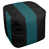 Vert turquoise / noir jet