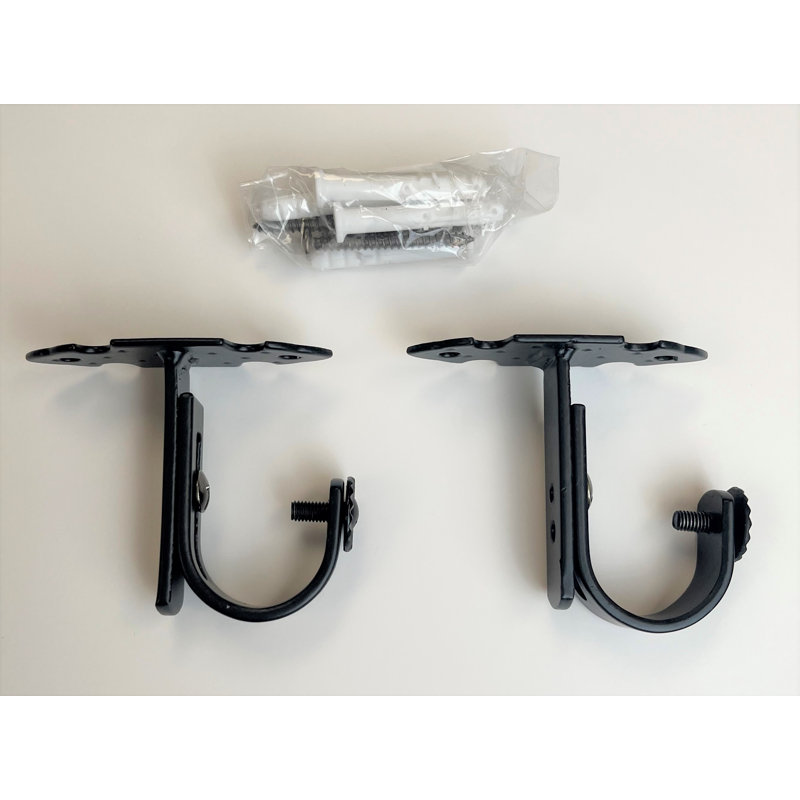 Supports de plafond extensibles - Argent / 2 pièces (25 / 28mm), Noir