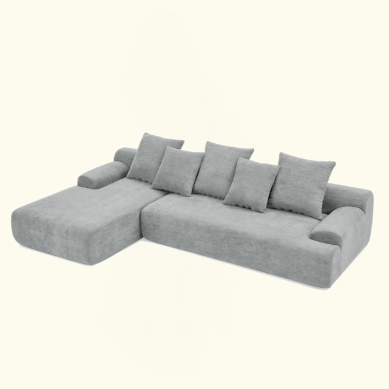 Canapé modulaire modulaire désossé Tavian, Gris