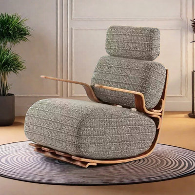 Single Casual Living Room Balcony Rocking Chair
