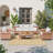 Outdoor 4-piece Rattan Conversation Set With Cushions