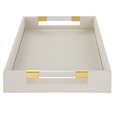  Wessex White Shagreen Tray