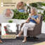 Chaise pivotante d'extérieur avec coussins Boho-1308943411
