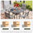 Watherson Round 4 - Person 41.7'' L Outdoor Dining Set-2083600639