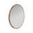 Burled Round Mirror
