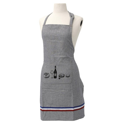 Paris No Pattern Cotton Bib Apron