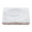 Porte-savon en marbre blanc à plateau rectangulaire pour lavabo de salle de bain, comptoir de cuisine, chambre à coucher