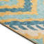 Tapis jaune / blanc / bleu tissé à la machine Hubbs-564413276