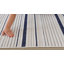 Tapis intérieur rayé crème / bleu 4 pi x 6 pi (3 pi 11 po x 5 pi 7 po) Maris-906447245