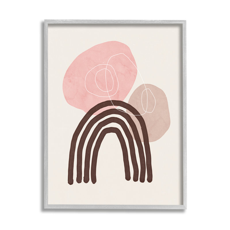 Fun Boho Rainbow Shapes - impression, H 20 po x l 16 po x P 1,5 po, Estampe numérique Farmhouse