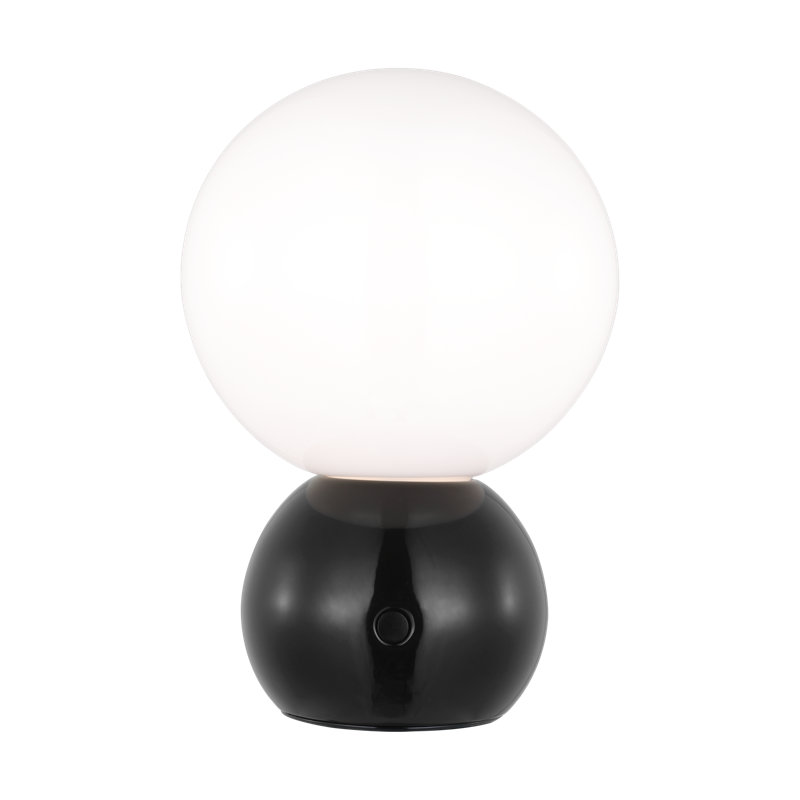 Suki Metal USB Table Lamp, Gloss Black