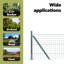Vidaxl Fence With Posts Steel-116798132-116798134
