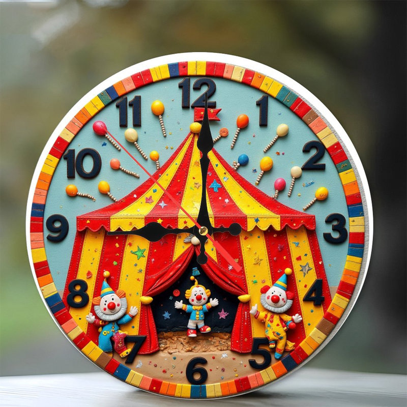 Horloge murale Clown