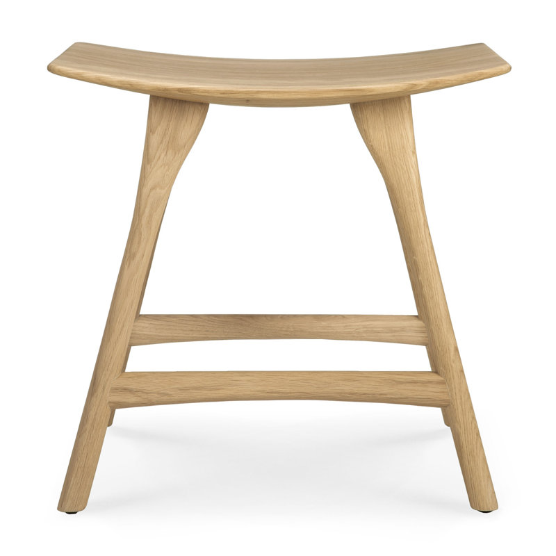 Osso Solid Wood Stool, Oak, Counter Stool (26.5" Seat Height)