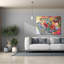  Art mural sur toile, "Méandre sur le chemin du jardin" par Dorothy Fagan, 54 po x 40 po