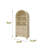 Arched Kitchen Pantry Cabinet With Adjustable Shelves