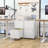 2 Drawer Rolling File Cabinet on Wheels, White Mobile Two Drawer Filing Cabinet with Lock, Small Files Cabinets for Under Desk, Metal Filing Cabinets for Letter Size Folders-1479775436