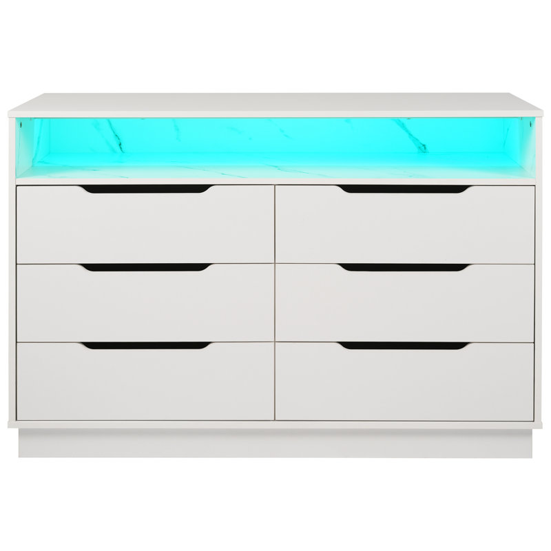 120cm W 6 - Drawer Chest of Drawers
