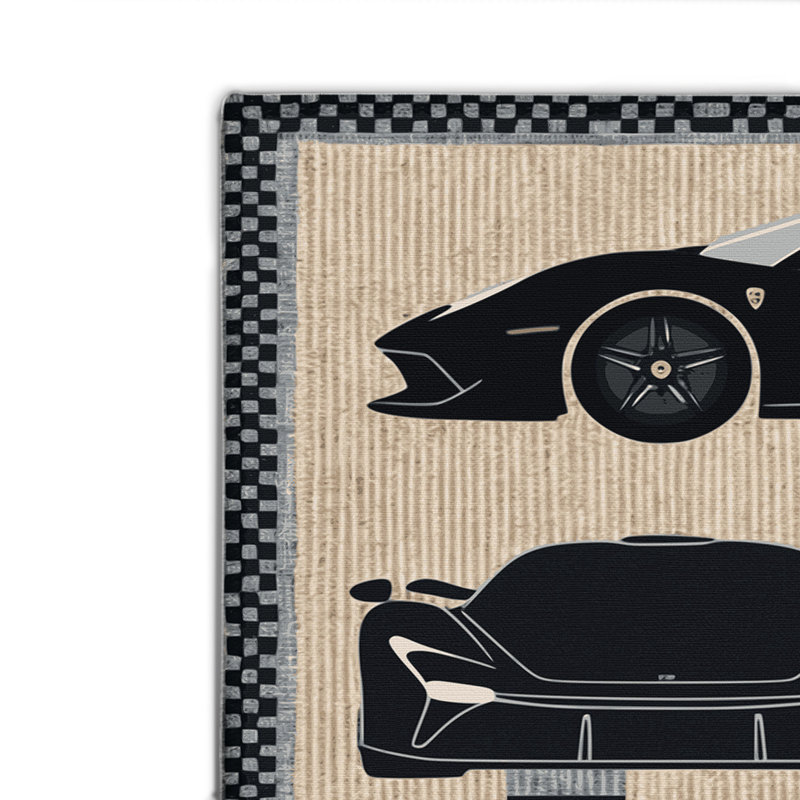 Tapis intérieur et extérieur beige Transport, Rectangulaire 2 pi x 3 pi