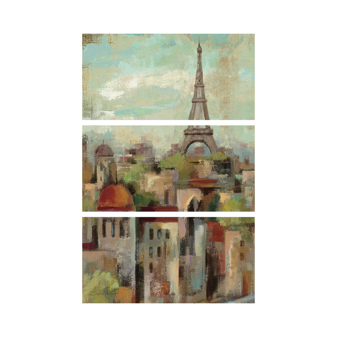 Frühling in Paris II von Silvia Vassileva - Galerie-verpackte Leinwand Giclée