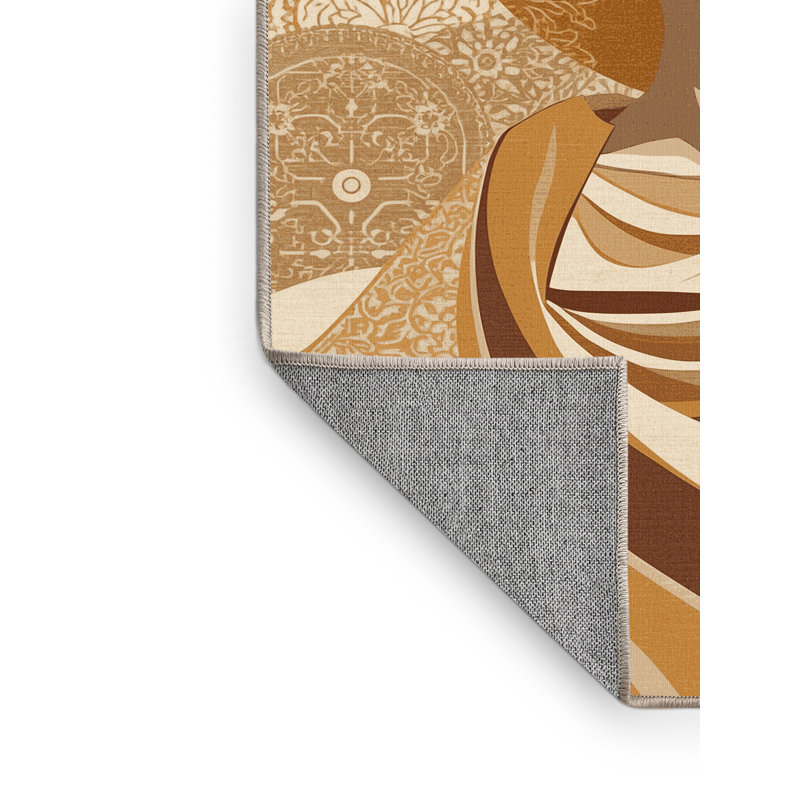 Tapis oriental classique beige lavable à la machine oscar Socrates, 2 x 5