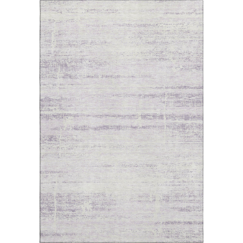 Premium Machine Washable Gerardo Lavender Rug, Rectangle 10' x 14'