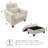 Aquadale Upholstered Armchair with Ottoman-86927307