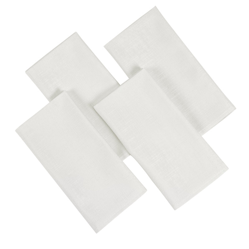 Linen Look Katniss Napkins, White