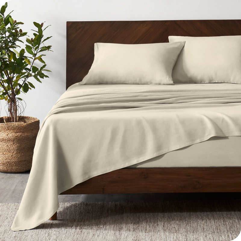 Natural Full Deep Pocket Organic Linen Sheet Set