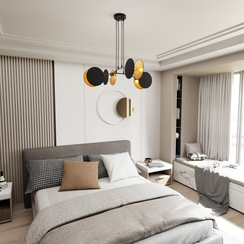 Baggio 4 - Light Pendant, Black/Gold