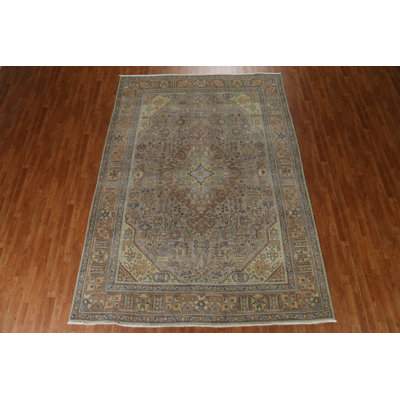 Shannie One-of-a-Kind 7'8" X 10'11" 1960s Wool Area Rug in
