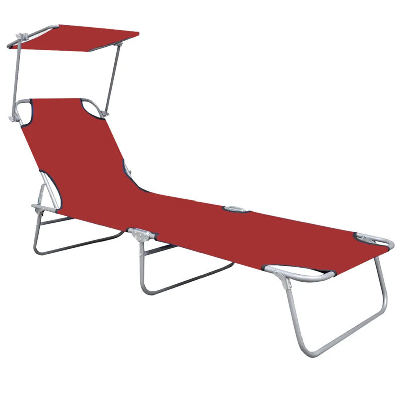 Arhaam 57.5cm Long Reclining Single Chaise, Red
