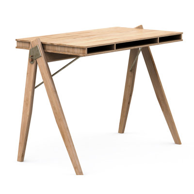 Kade Solid Wood Writing Desk