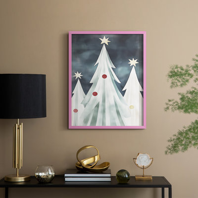 «Christmas Holiday Art DCCCLVII», reproduction d'art encadrée - bois massif