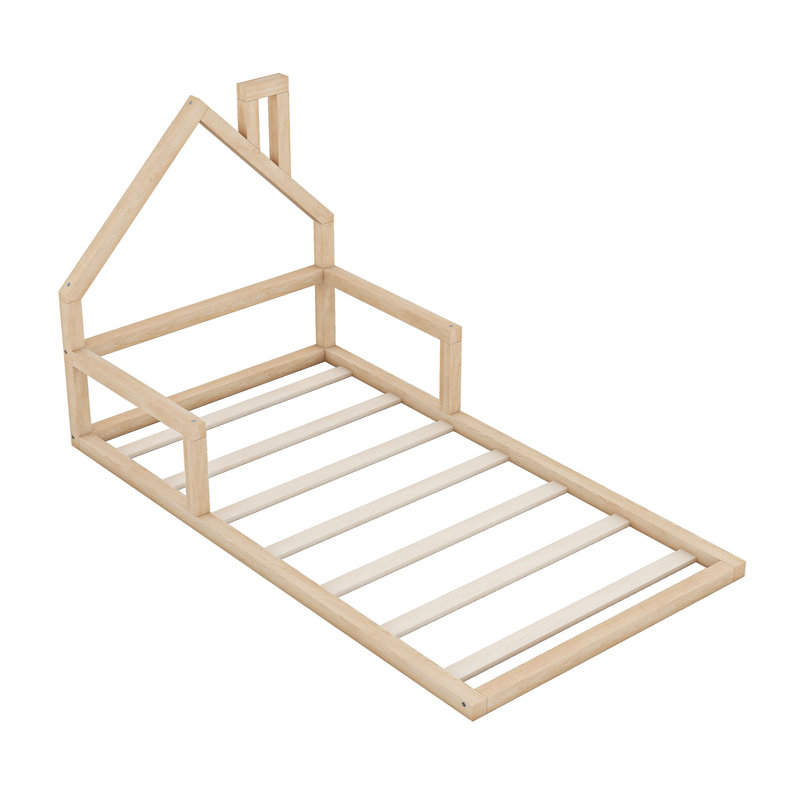 Wood Floor Bed, Twin, Natural
