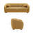 Kashvi 85" Chenille Fabric Sofa in Mustard