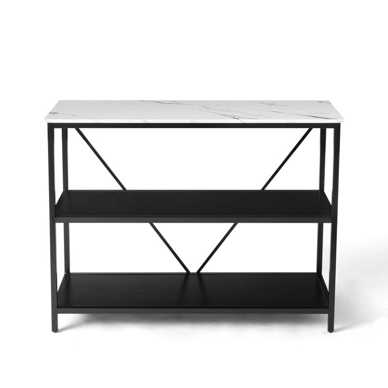 Taziya 3-Tier Console Table with Open Shelves