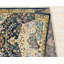 Tapis bleu à motif médaillon-26647254