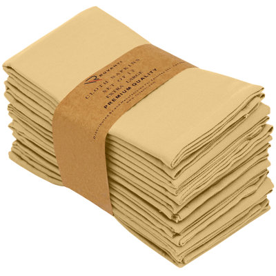 Serviettes en polyester et coton