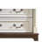 Commode 7 tiroirs pour chambre à coucher avec base en bois et bordure en bois, commode rustique en bois rustique, commode de rangement pour chambre à coucher, salon