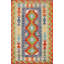 Tapis multicolore à motif oriental kilim 3 x 4