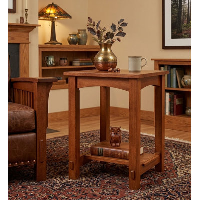 Table de bout Mission Mortise and Tenon - cerise Michael