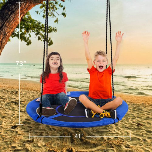 Balancelle 41 po pour soucoupe - capacité de 600 lb, tissu imperméable Oxford 900d, 2 sangles de suspension réglables, idéale pour les enfants et les adultes