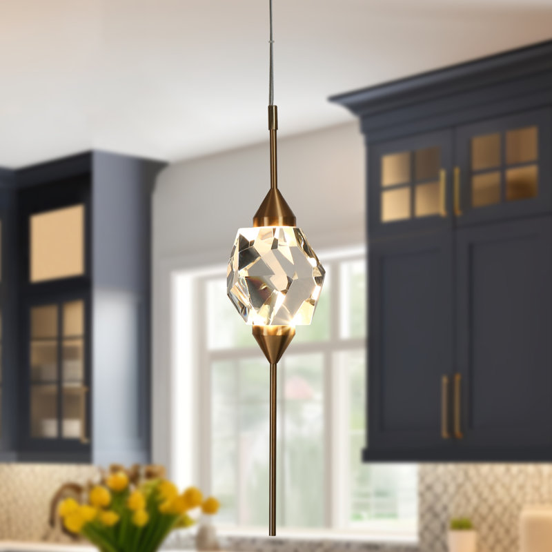 Luminaire suspendu géométrique simple à 1 lumière Kaleyll