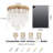11.8" Capiz Shell Ceiling Light Fixtures, 3-Lights Gold Boho Flush Mount Ceiling Light For Bedroom, Dressing Room, Dining Room And Entryway-264561766